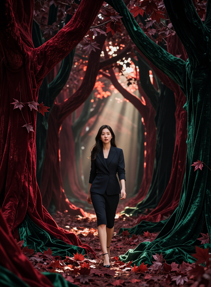 벨벳 숲의 산책자